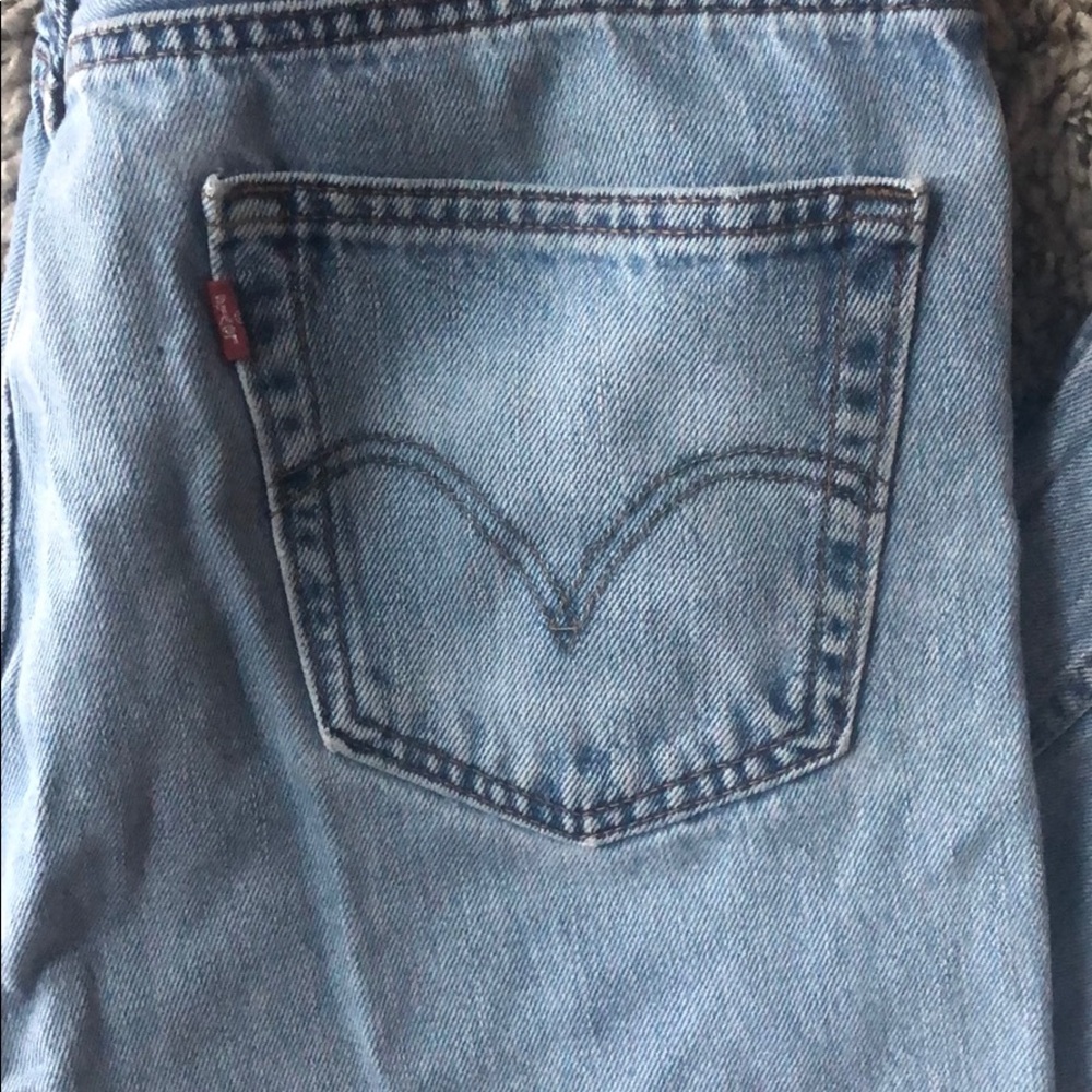 Men’s Levi’s 505 light blue jeans W36 L32 - Picture 3 of 7